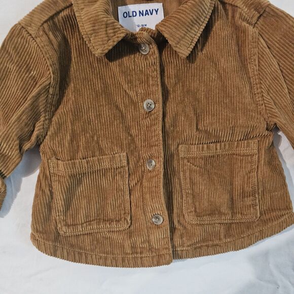 Old Navy Coduroy Toddler Jacket 12/18 Months - Picture 2 of 5
